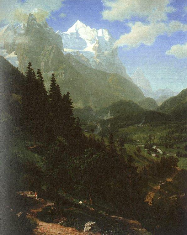 Bierstadt, Albert The Wetterhorn Germany oil painting art